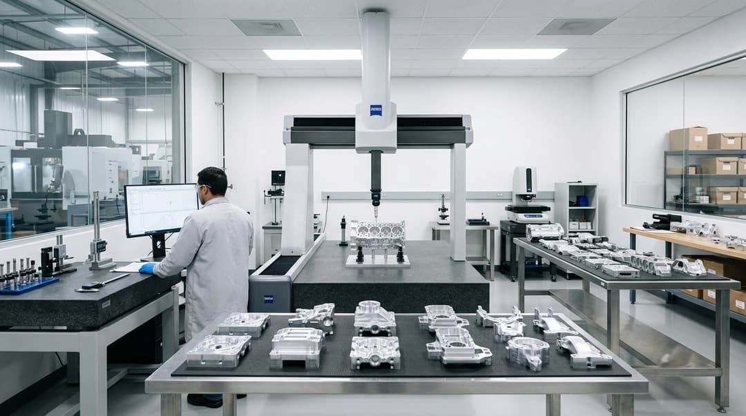 Inspection area for machined EOAT part review